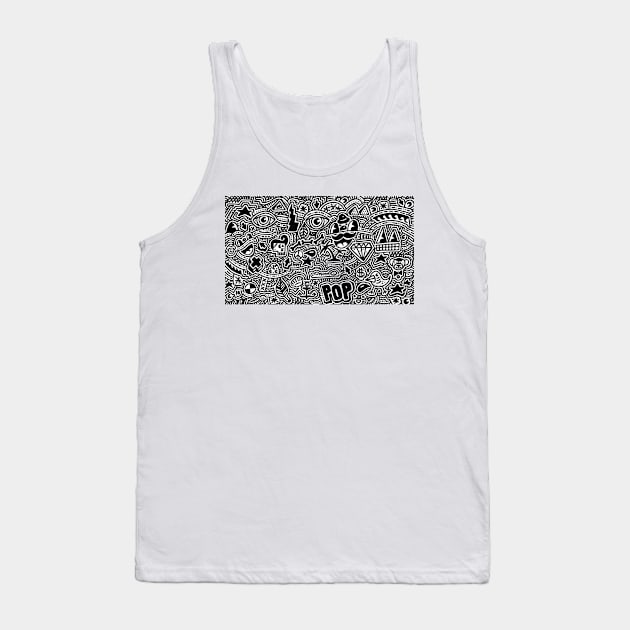 Half the town Tank Top by Ottograph